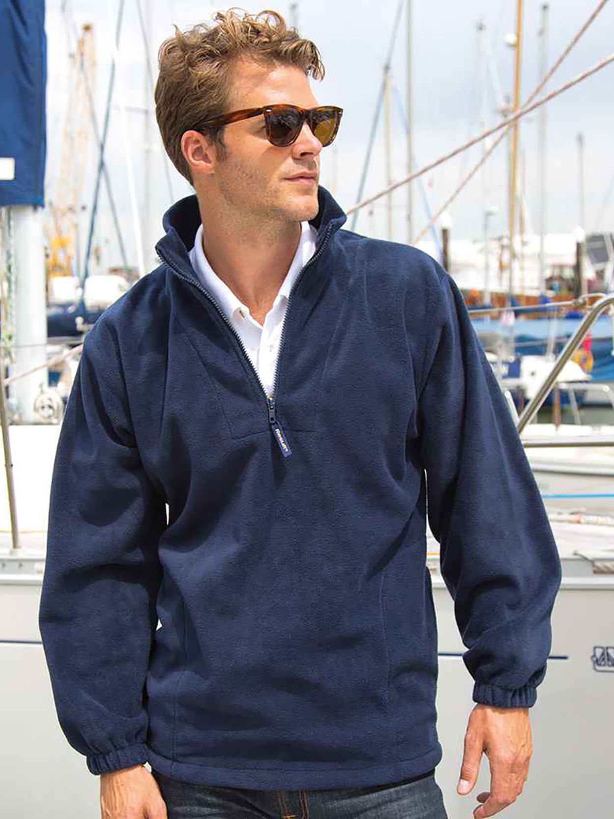 R33X Unlined Active 1/4 Zip Fleece Top image 3