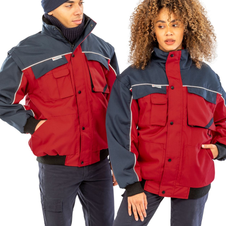 R71 Workguard Zip Sleeve Heavy Duty Pilot Jacket image 1