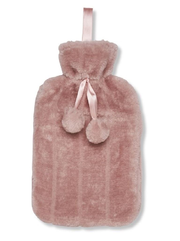 RI011 Luxury Classic Faux Fur Hot Water Bottle And Cover image 1