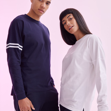 SF514 Unisex Shoulder Slogan Top image 1