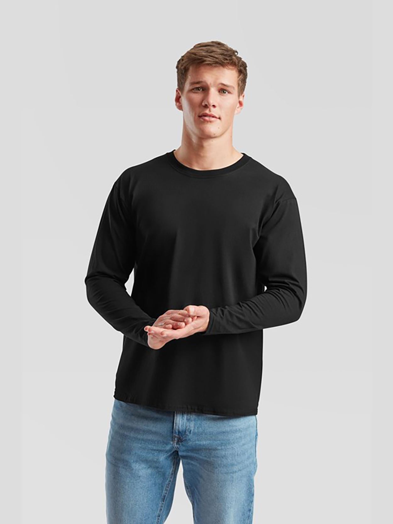 SS19M 61038 SS032 Valueweight Long Sleeve T-Shirt image 5