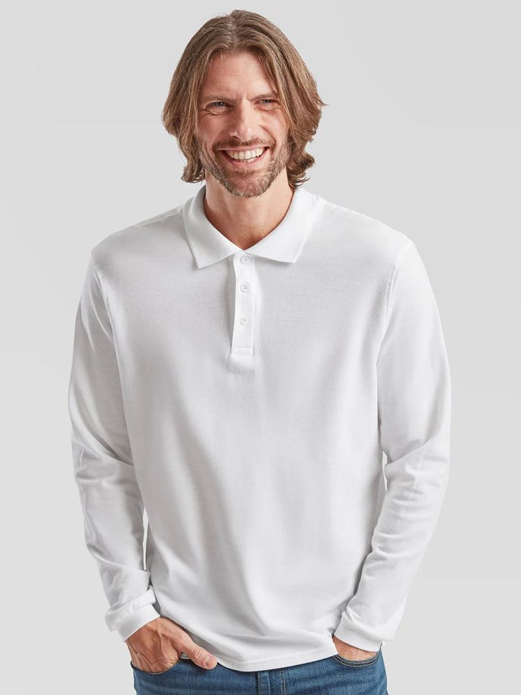 SS37M 63310 Premium Long Sleeve Polo image 1