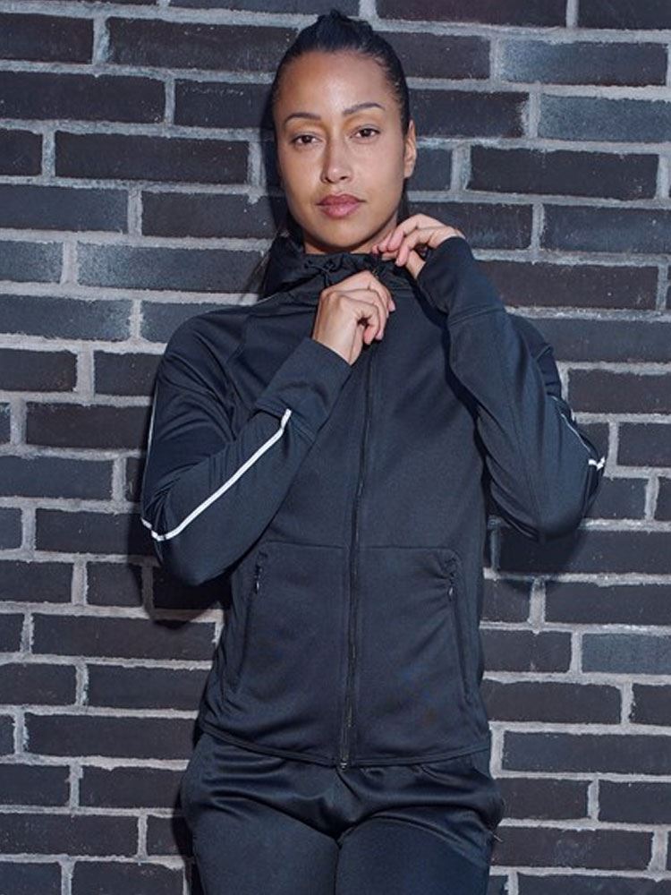 TL551 Women's hoodie with reflective tape image 1