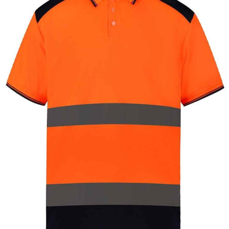 YK017 (HVJ220) Two Tone Short Sleeve Polo Shirt image 1