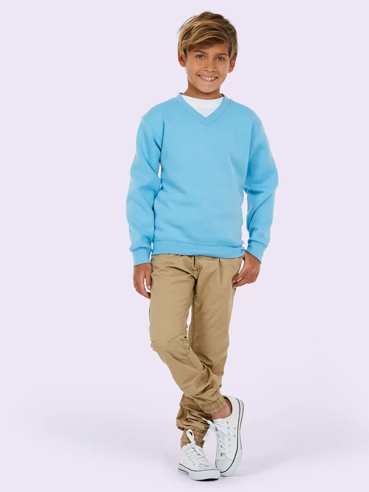 UC206 Children's V Neck Sweatshirt image 1