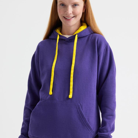 UC507 Contrast Hooded Sweatshirt image 1