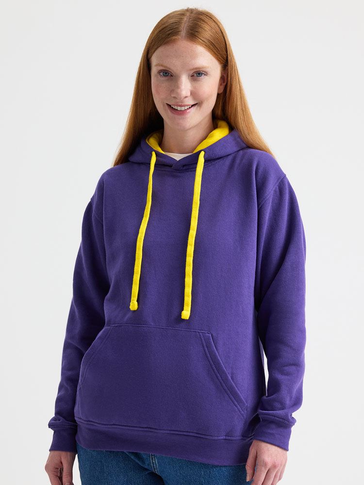 UC507 Contrast Hooded Sweatshirt image 1