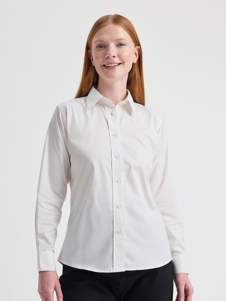 UC703 Ladies Pinpoint Oxford Fill Sleeve Shirt image 1