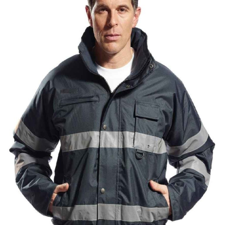 YK200 (HVP211) Hi-Vis Classic Bomber Jacket image 1