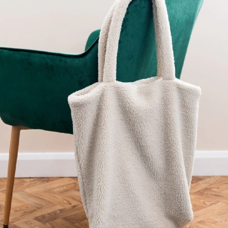 BR301 Borg Fleece Shopper Tote Bag image 1
