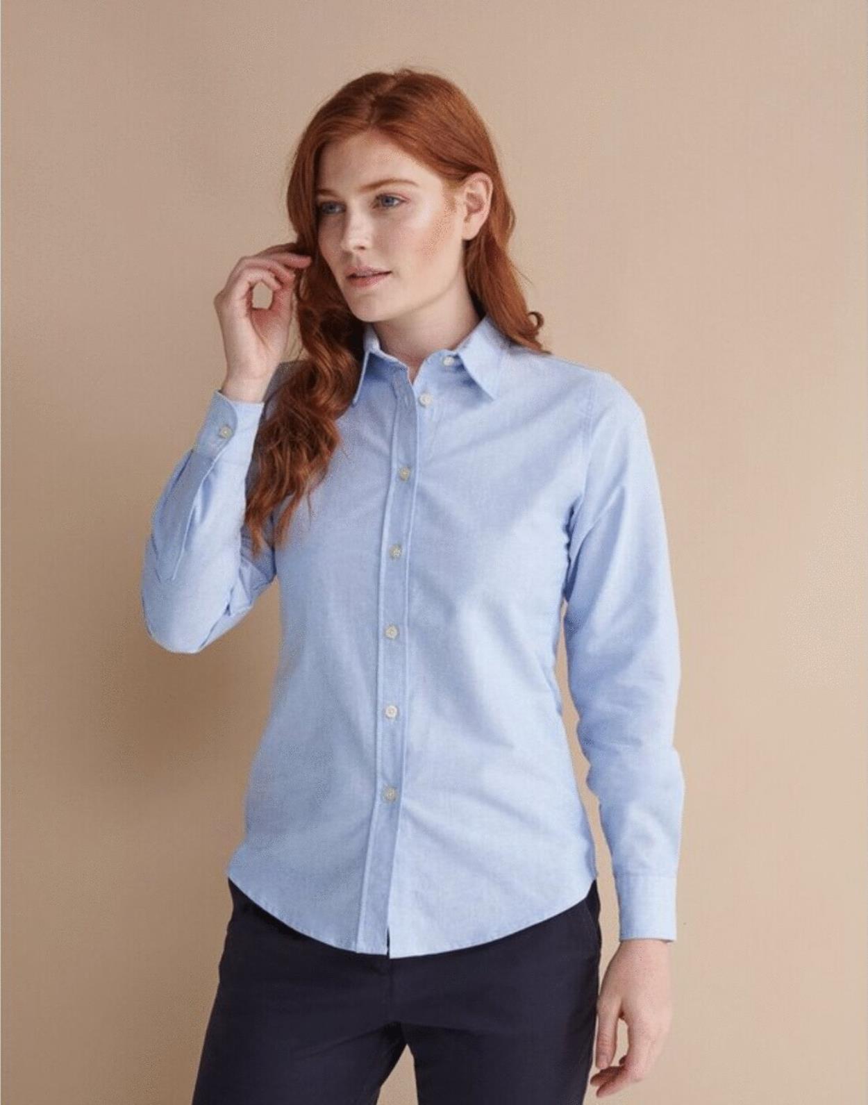 H511 Ladies L/Sleeve Classic Oxford image 1