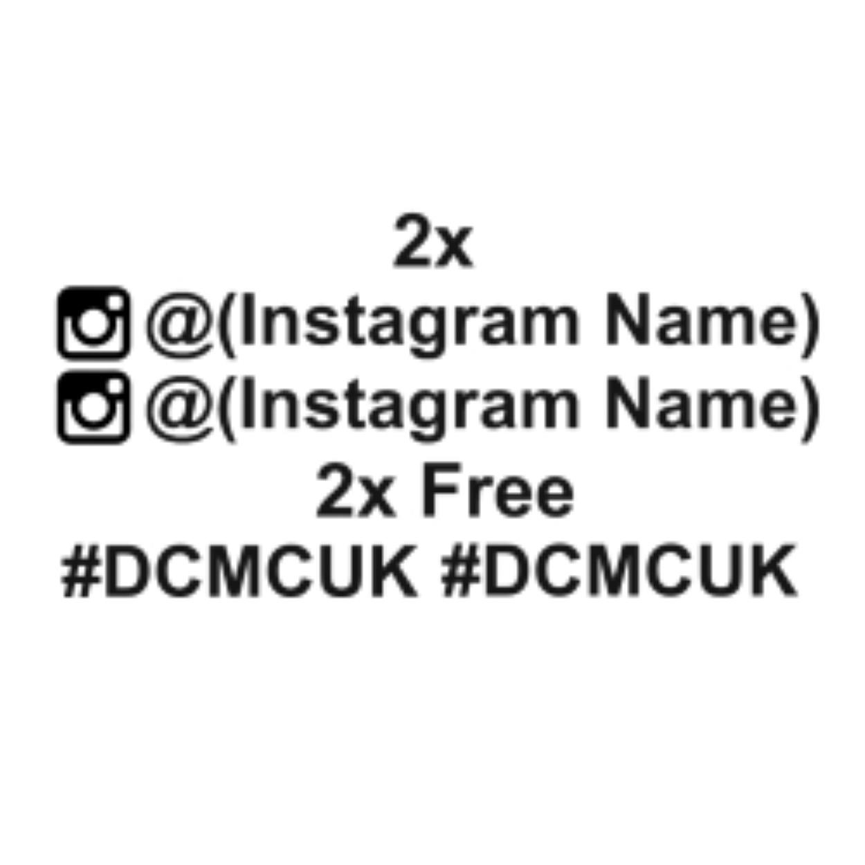 DCM003 @(Instagram Username) Sticker image 1