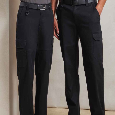 PR565 Unisex Stretchchecker Work Cargo Trousers image 1