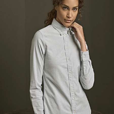 T4001 (4001) Ladies Perfect Long Sleeve Oxford Shirt image 1