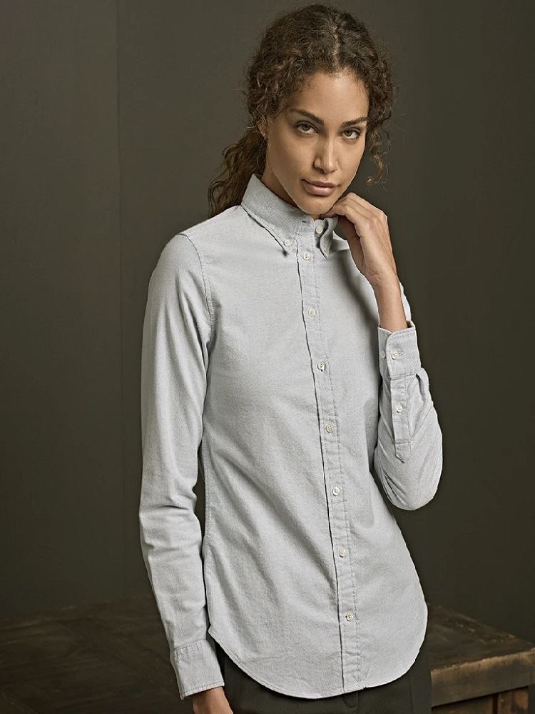 T4001 (4001) Ladies Perfect Long Sleeve Oxford Shirt image 1
