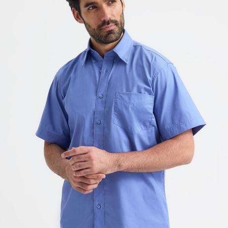 UC702 Mens Pinpoint Oxford Half Sleeve Shirt image 1