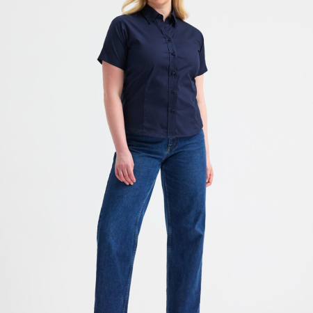 UC704 Ladies Pinpoint Oxford Half Sleeve Shirt image 1