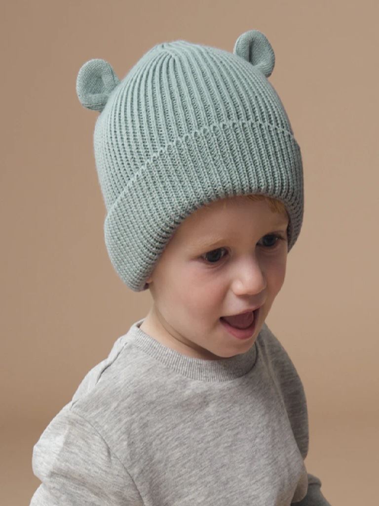 BB340A (B340A) Organic Baby Bear Beanie image 1