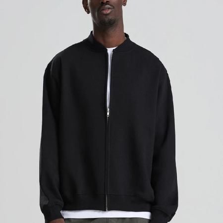 JH124 Signature Heavyweight Bomber Sweat Jacket image 1