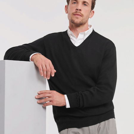 710M V-Neck Knitted Pullover image 1