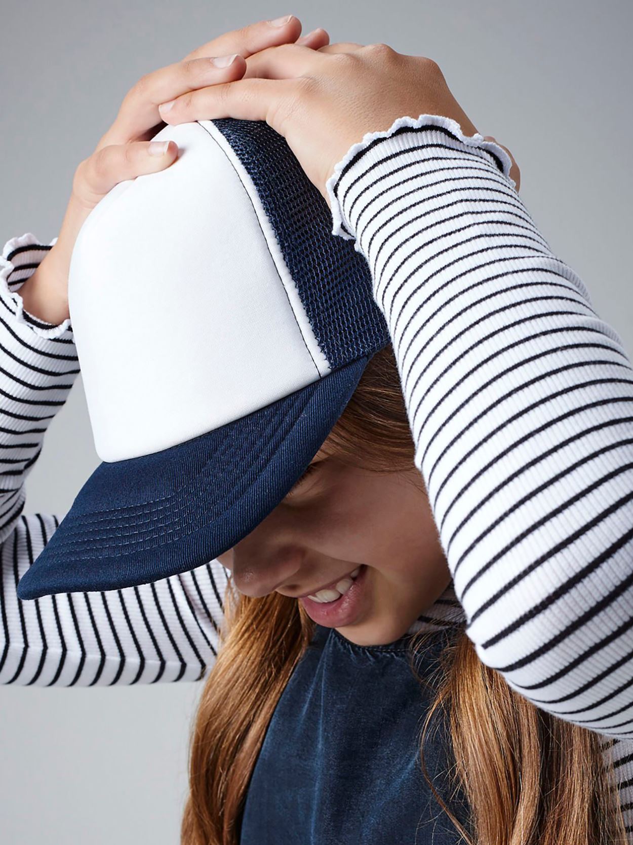 B645B Kids Vintage Snapback Trucker image 2