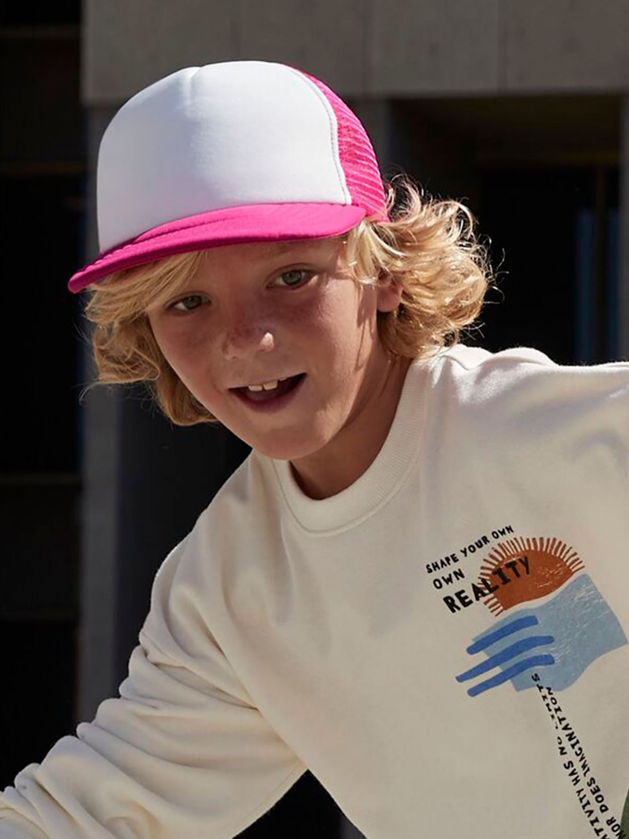 B645B Kids Vintage Snapback Trucker image 3