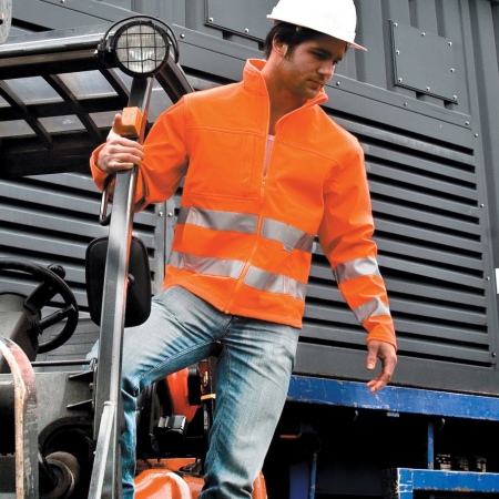 R117 Hi Viz Softshell Jacket image 1