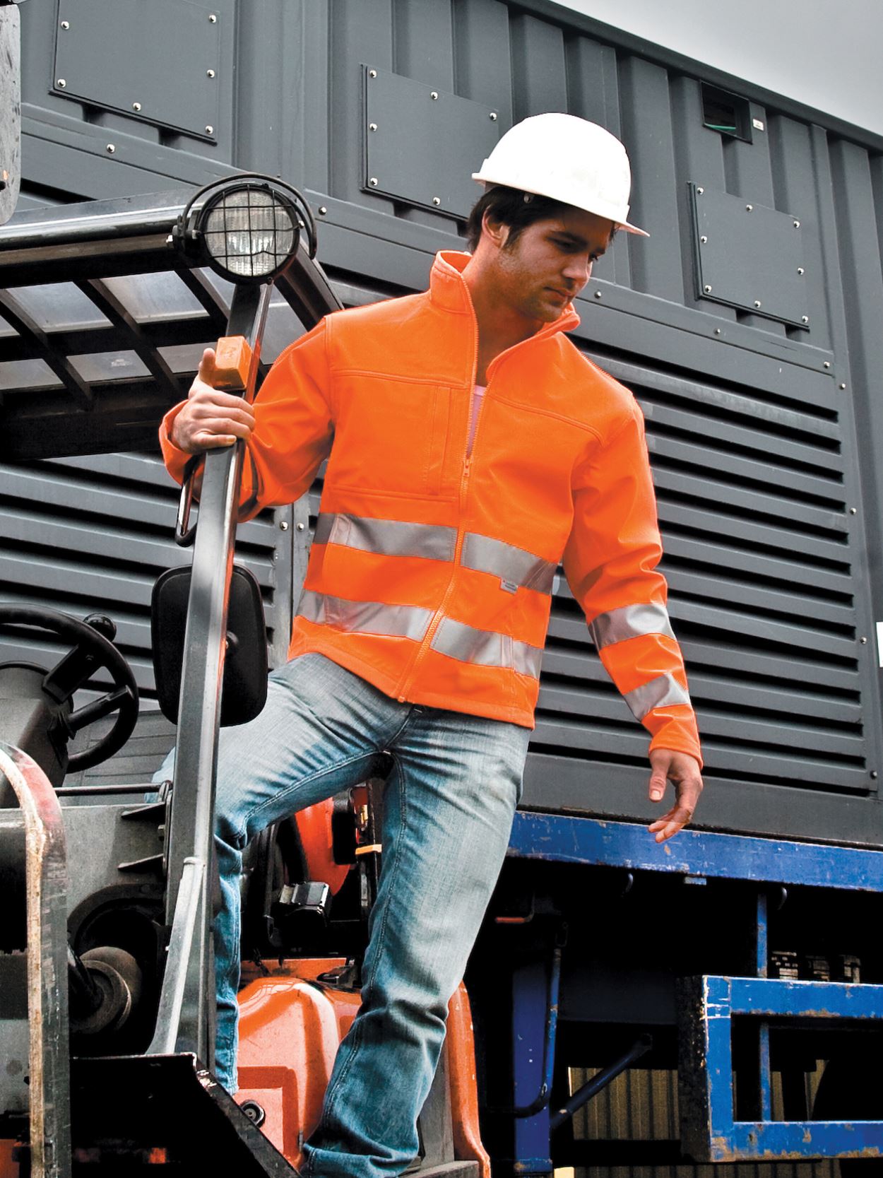 R117 Hi Viz Softshell Jacket image 1