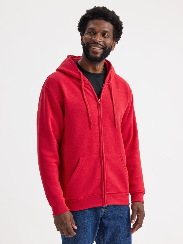UC504 Adults Classic Fill Zip Hooded Sweatshirt image 1