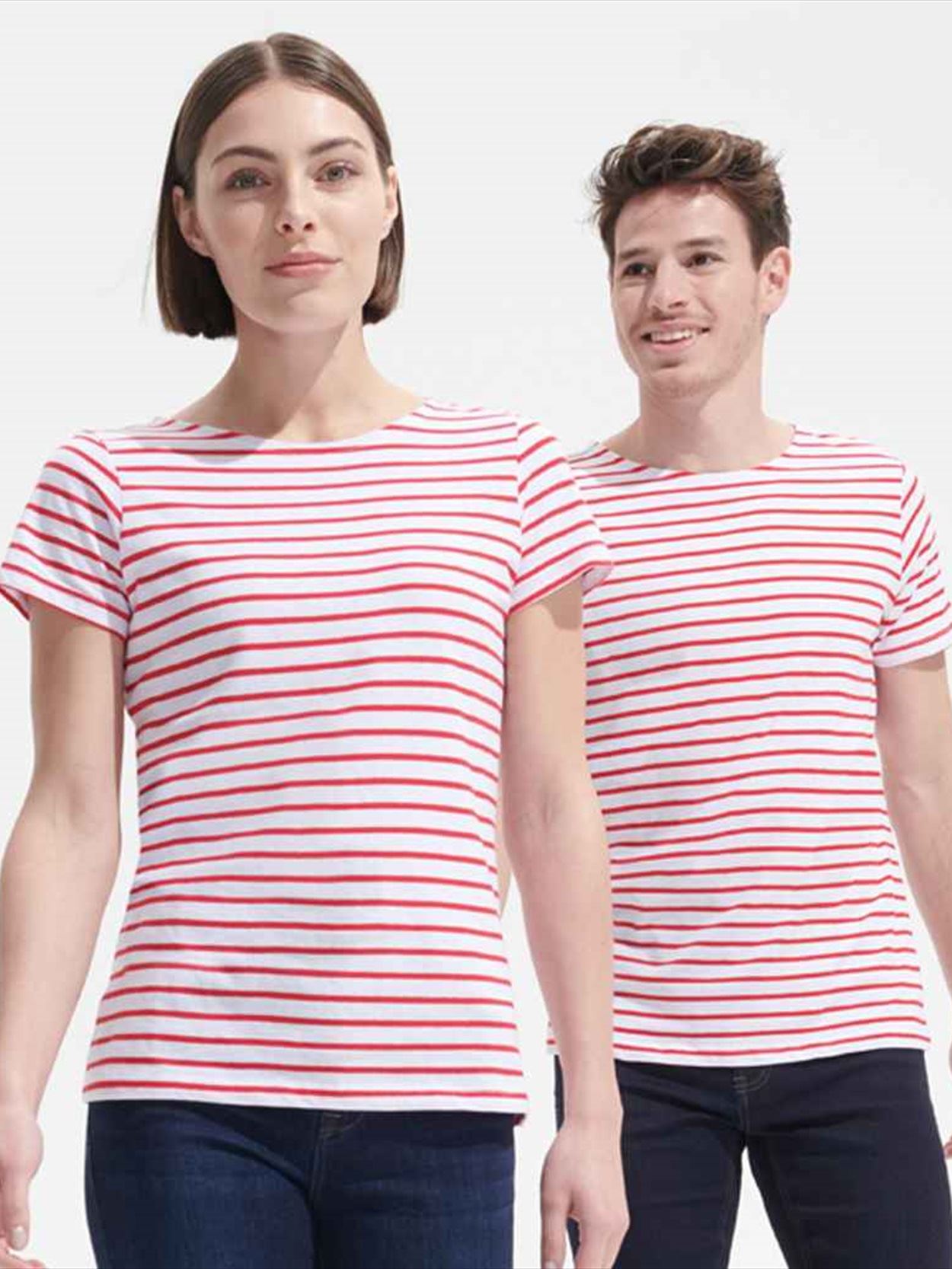 01399 Ladies Miles SOL'S Ladies Miles Striped T-Shirt image 1