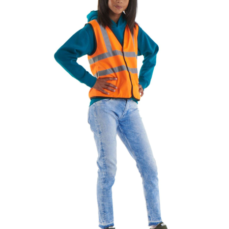 UC806 Childens Hi Viz Waist Coat image 1