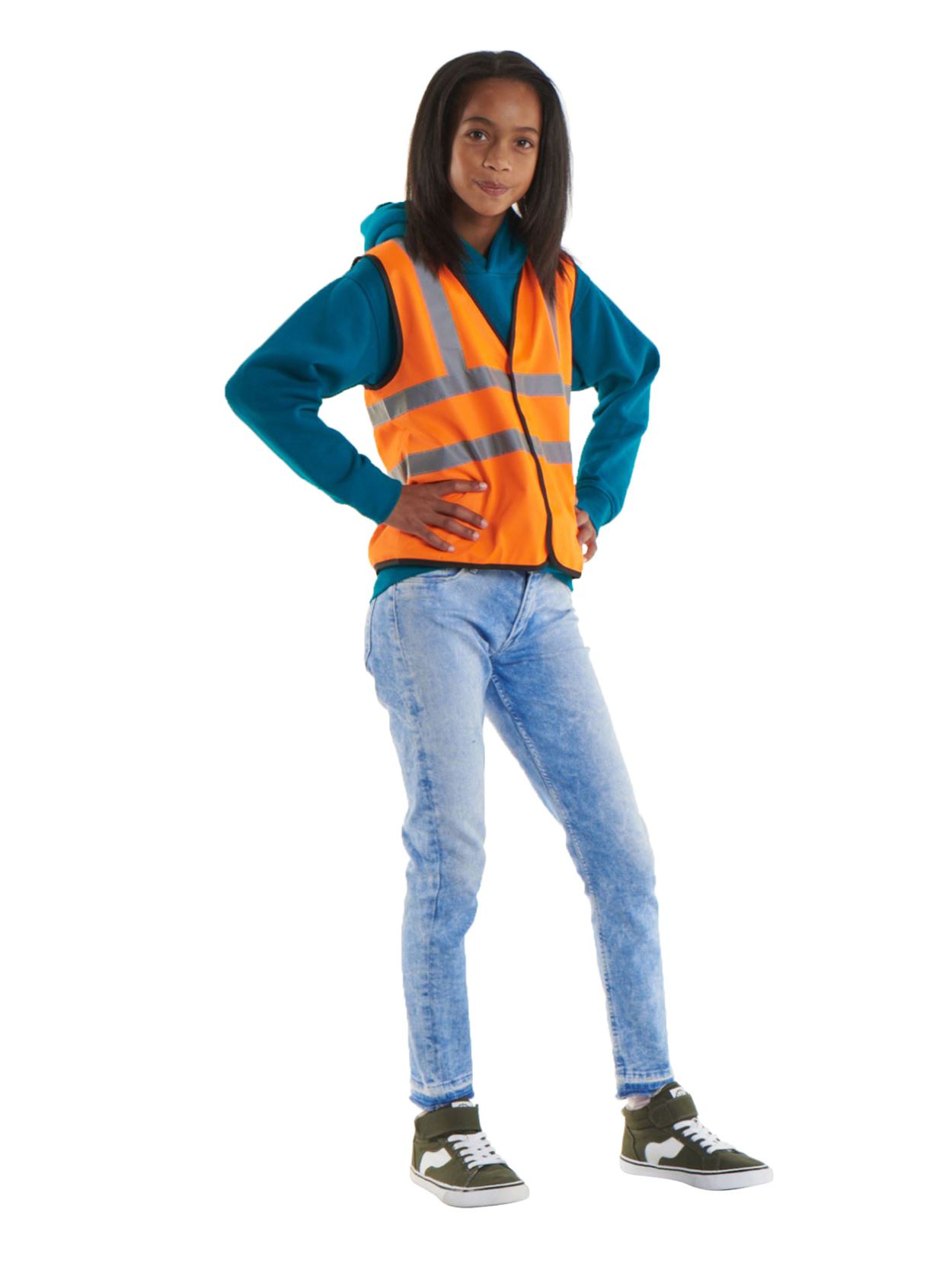 UC806 Childens Hi Viz Waist Coat image 1