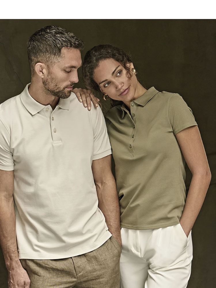 T1405 (1405) Luxury Stretch Piqué Polo Shirt image 1