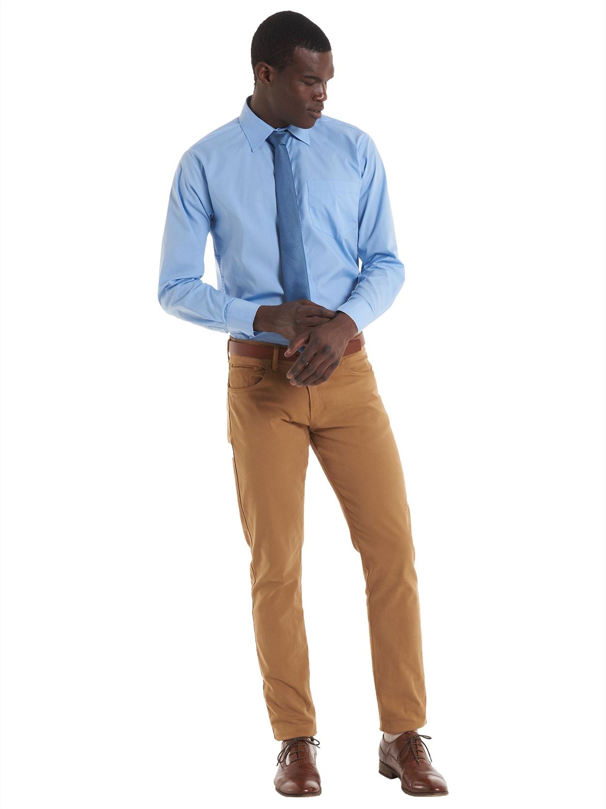 UC713 Men's Long Sleeve Poplin Shirt image 2