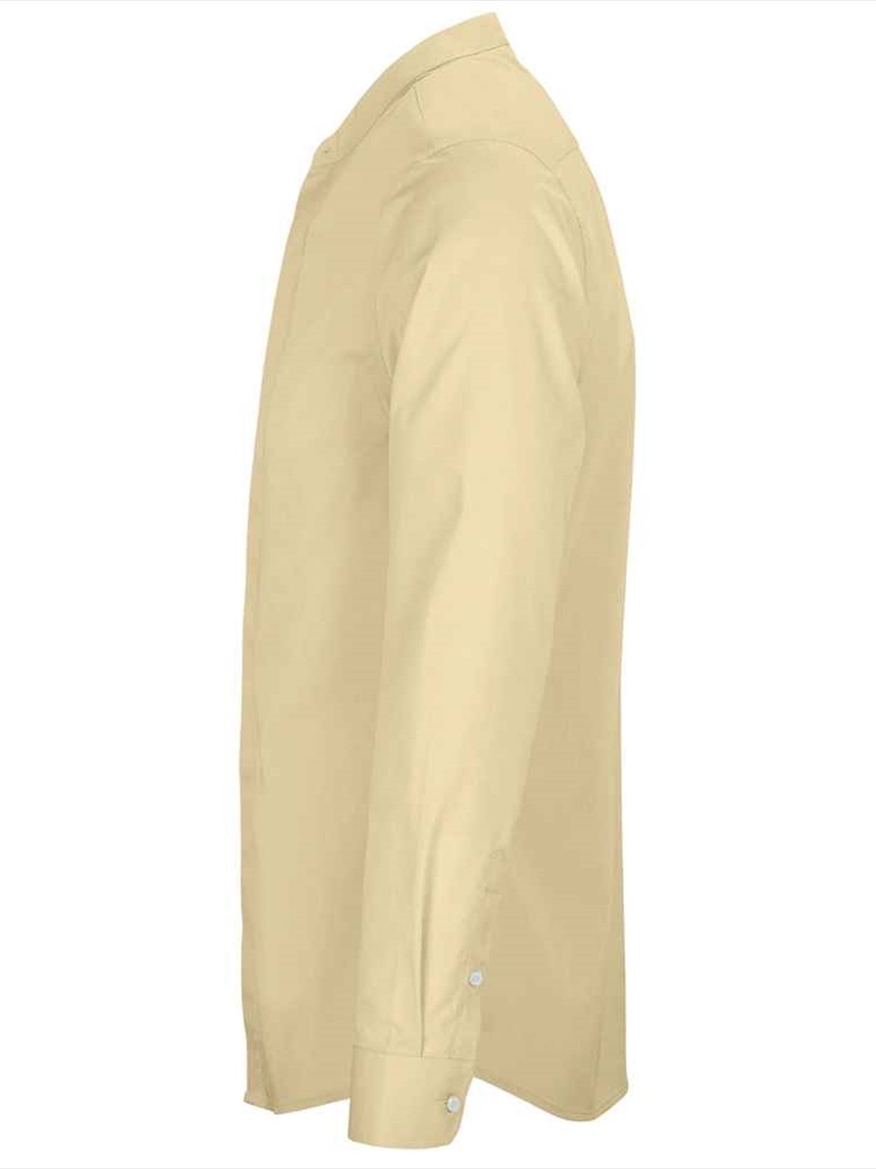 03792 Bart NEOBLU Bart Mao Collar Long Sleeve Poplin Shirt image 4