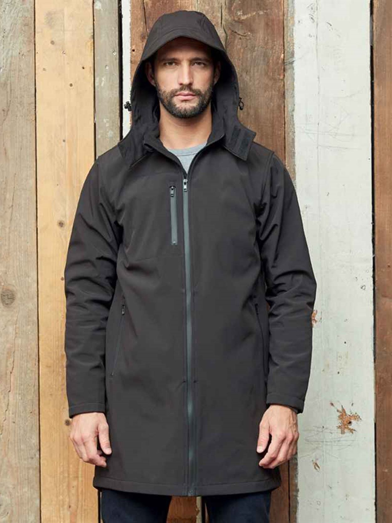 03793 Achille NEOBLU Achille Long Soft Shell Jacket image 1