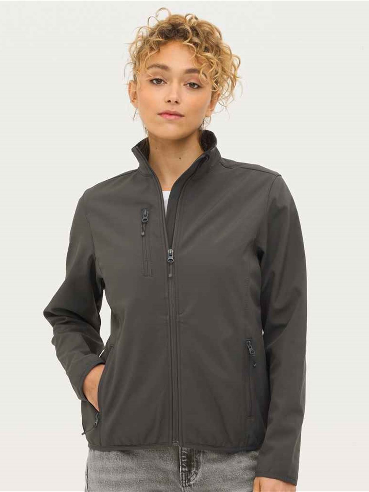 03828 Falcon Lds SOL'S Ladies Falcon Recycled Soft Shell Jacket image 1