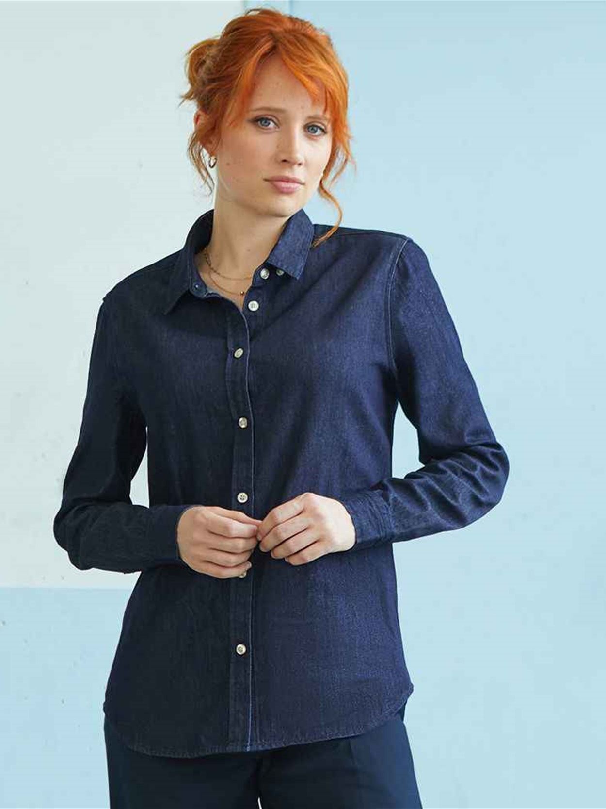 04797 Bennet Lds NEOBLU Ladies Bennett Denim Shirt image 2