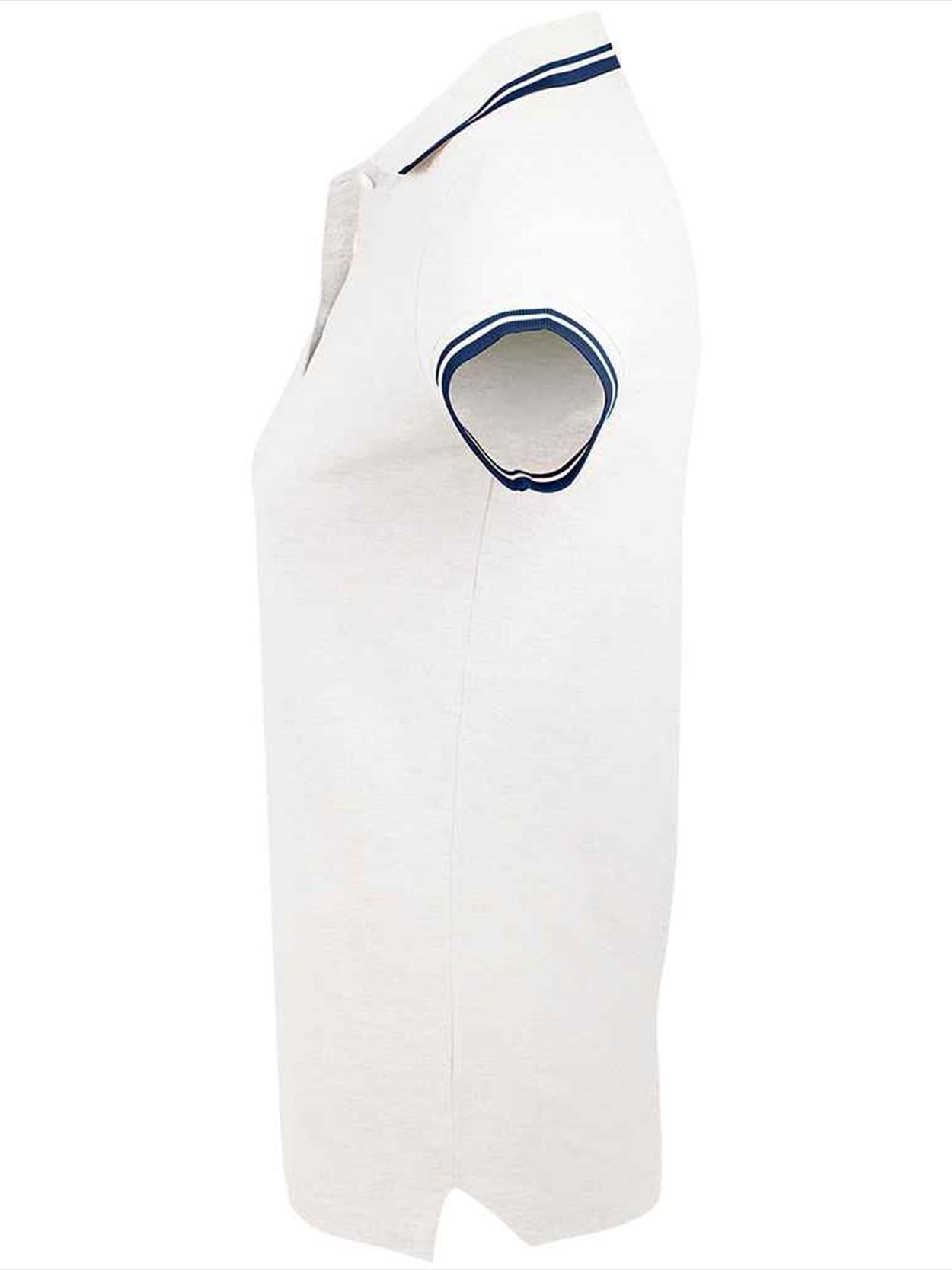 10578 Lds Pasadena SOL'S Ladies Pasadena Tipped Cotton Piqué Polo Shirt image 3