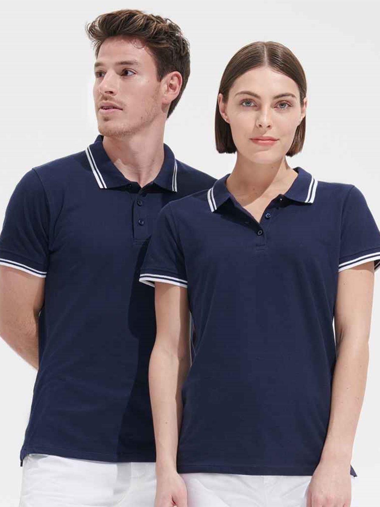 10578 Lds Pasadena SOL'S Ladies Pasadena Tipped Cotton Piqué Polo Shirt image 1