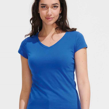 11388 Moon SOL'S Ladies Moon V Neck T-Shirt image 1
