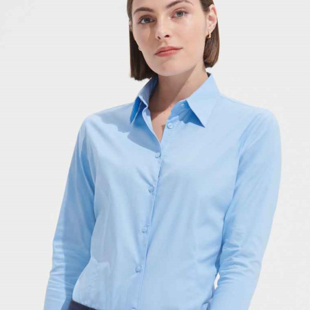 17010 Effect SOL'S Ladies Effect 3/4 Sleeve Fitted Shirt image 1