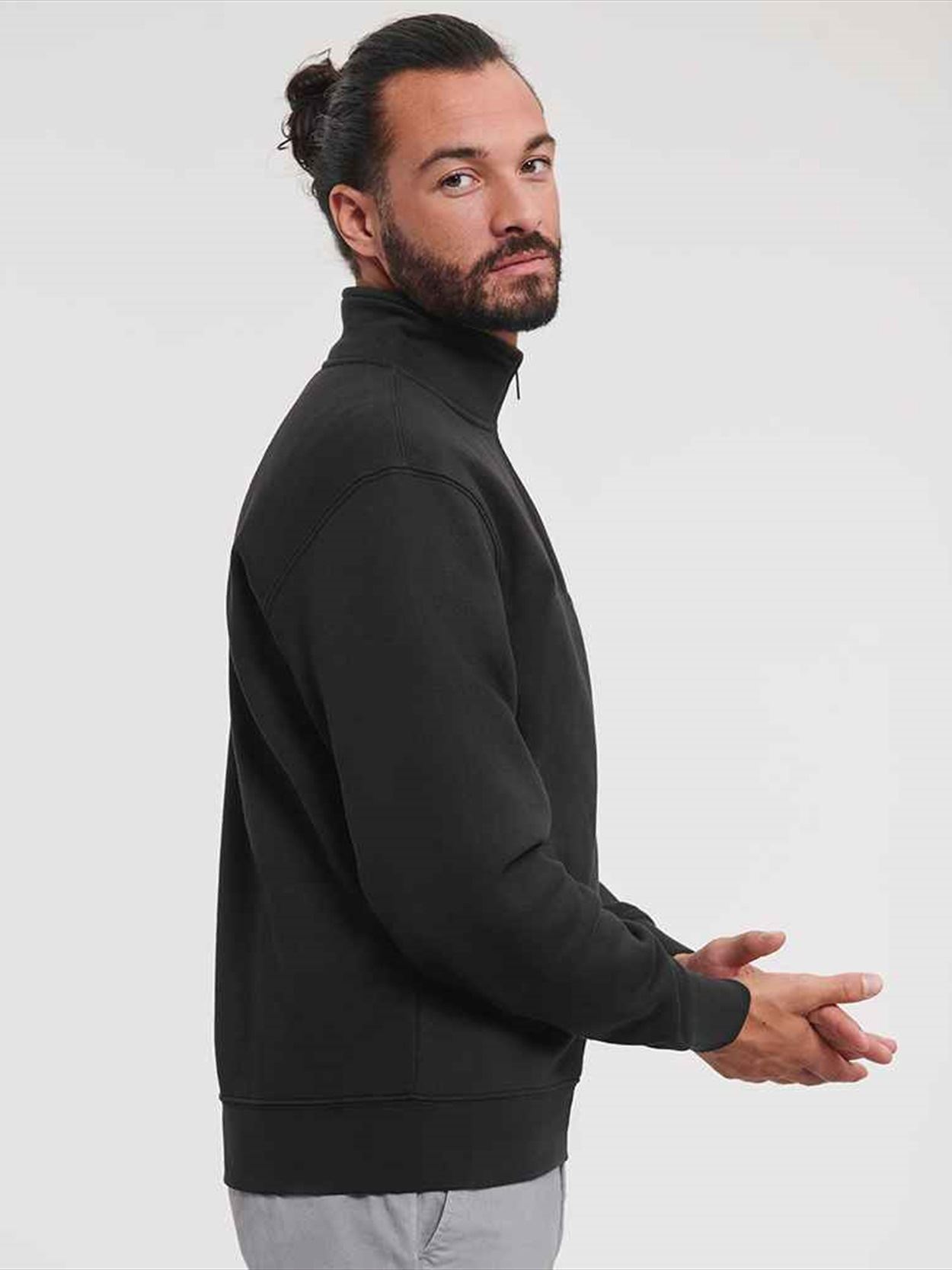 270M Russell Athletic Authentic Zip Neck Sweatshirt image 1