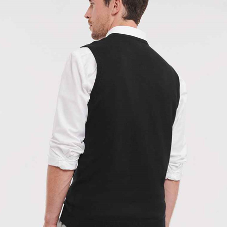 716M V Neck Sleevless Knitted Pullover image 1