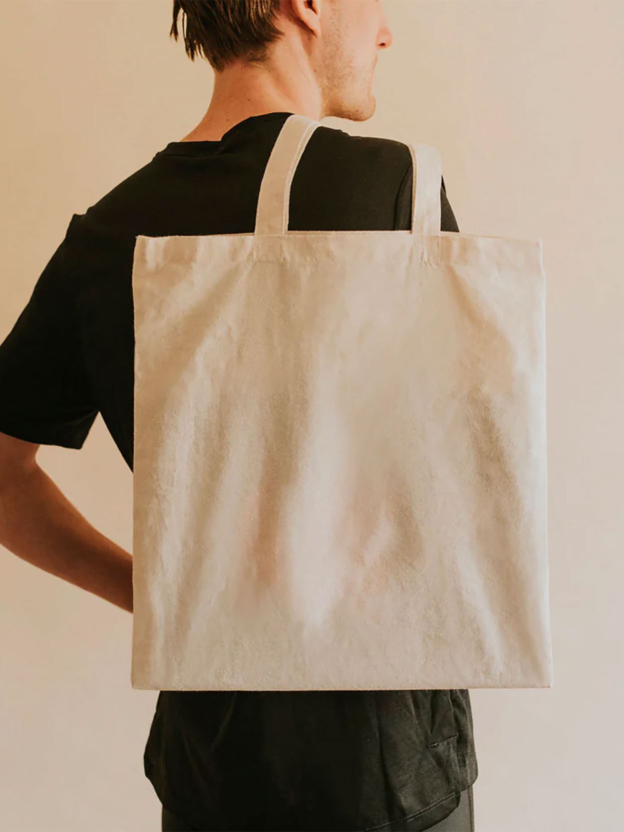 AA550 Basic Cotton Shopper Tote Bag image 1