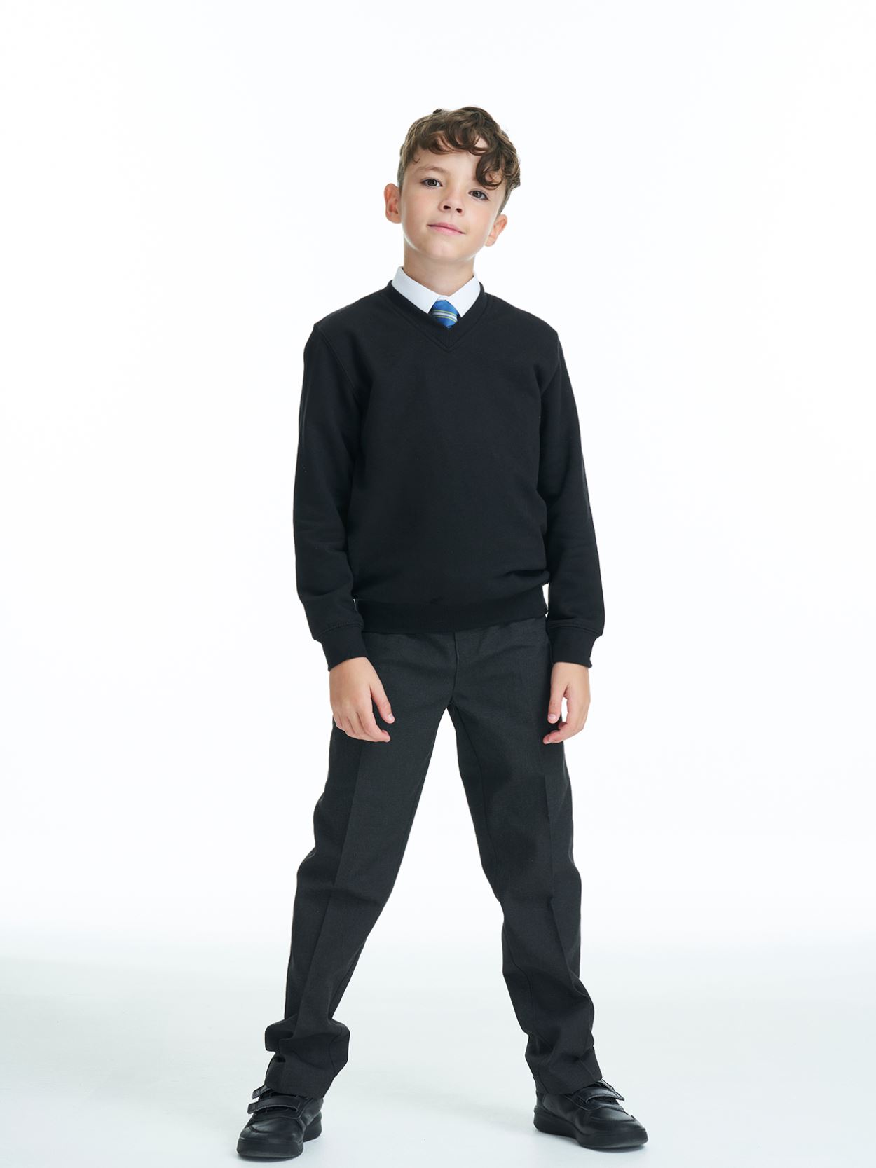 AC003B AC03J Kids V Neck Sweatshirt image 3