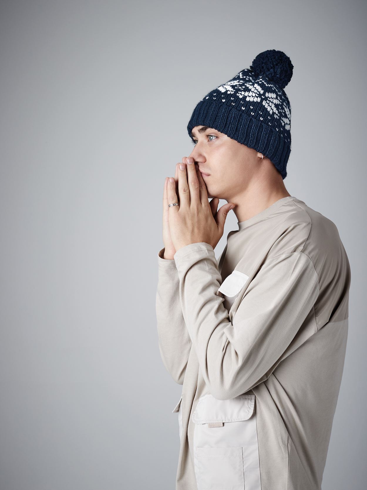 B456DONOTUSE Beechfield Fair Isle Snowstar Beanie image 1
