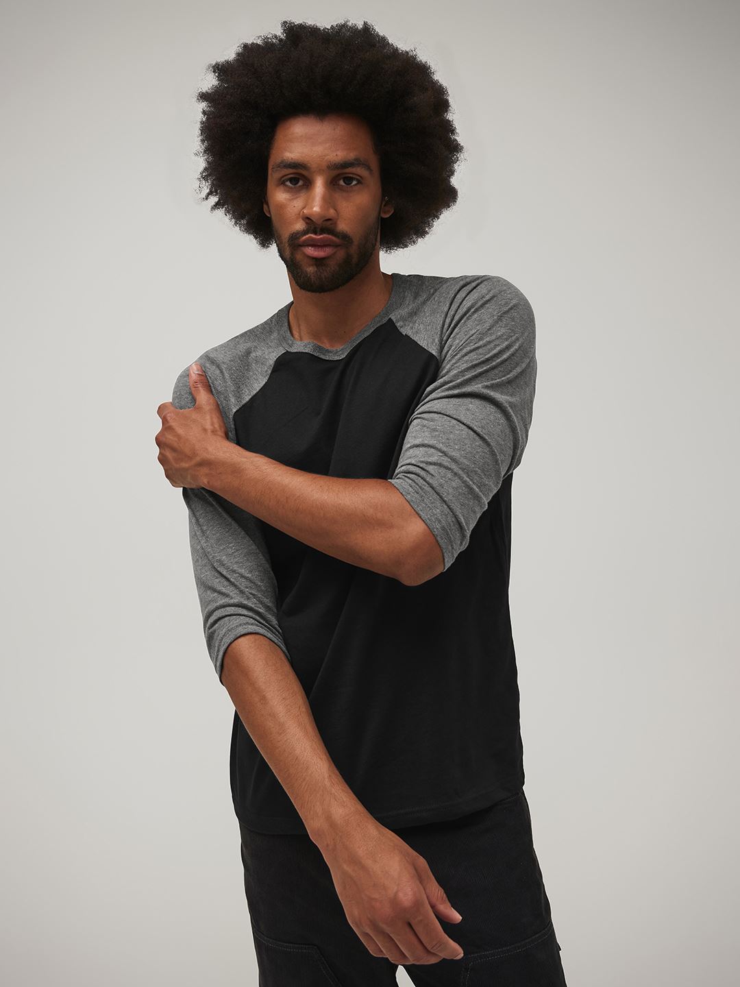 CA3200 Canvas Unisex 3/4 Sleeve Baseball Tee image 4