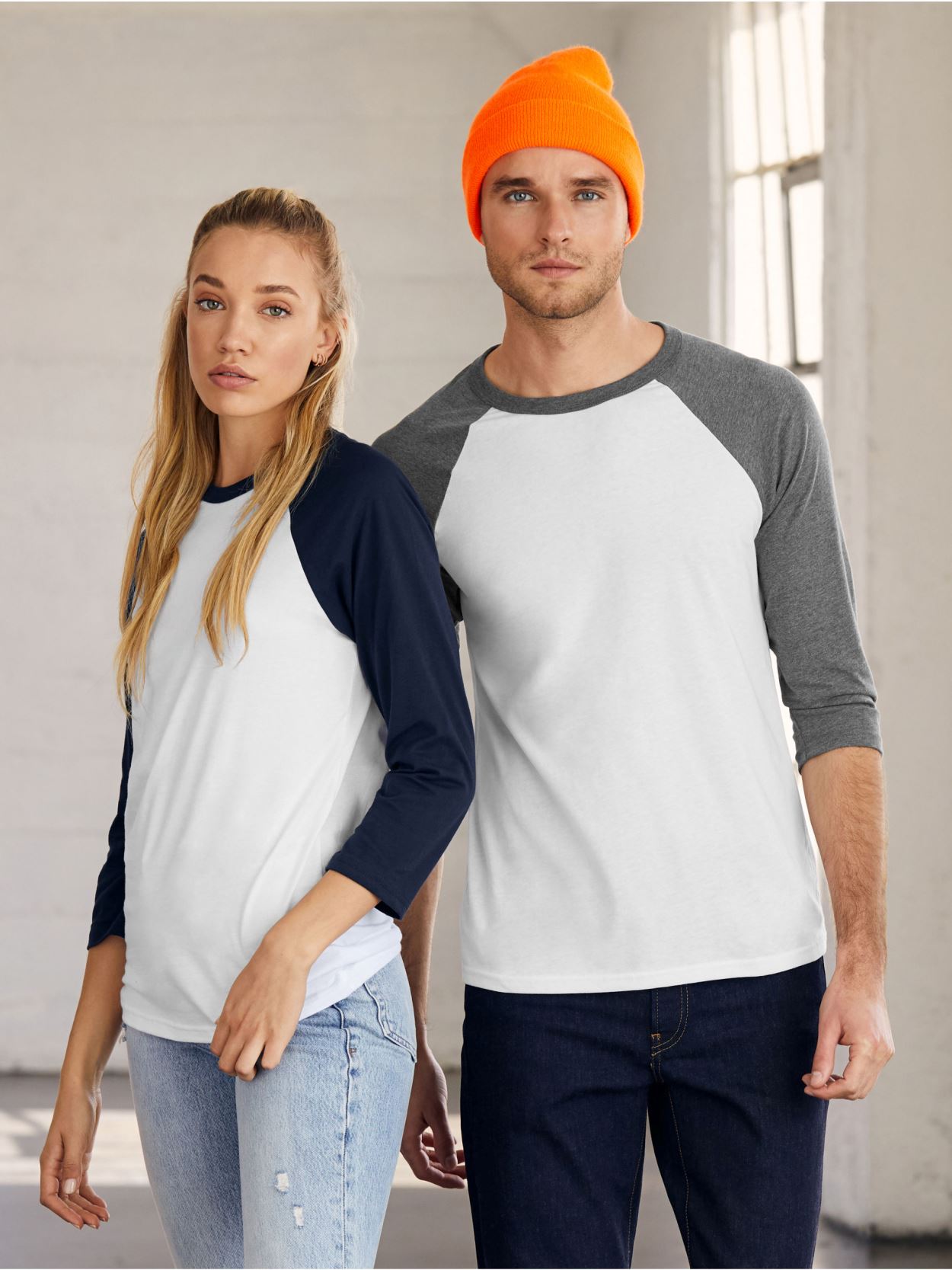 CA3200 Canvas Unisex 3/4 Sleeve Baseball Tee image 1