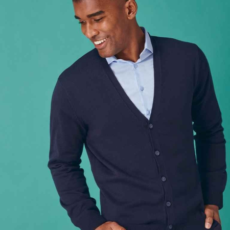 H722DONOTUSE Mens V Button Cardigan image 1